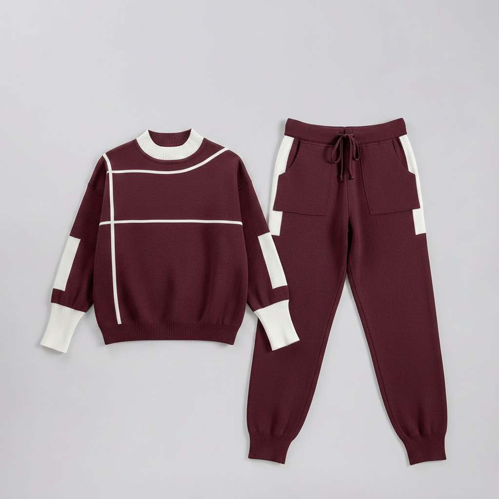 Breathable Two-Piece Active Wear Set | Sports and Lounge Outfit