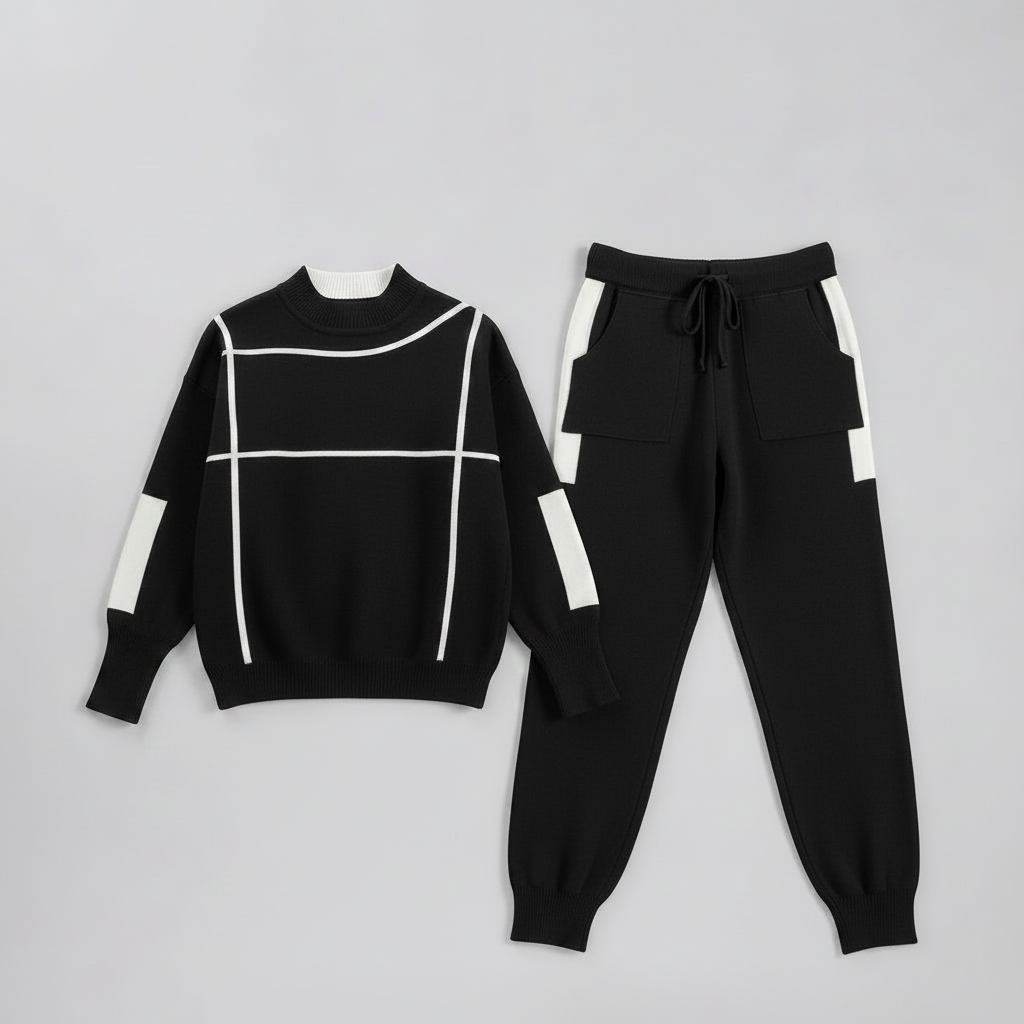 Breathable Two-Piece Active Wear Set | Sports and Lounge Outfit