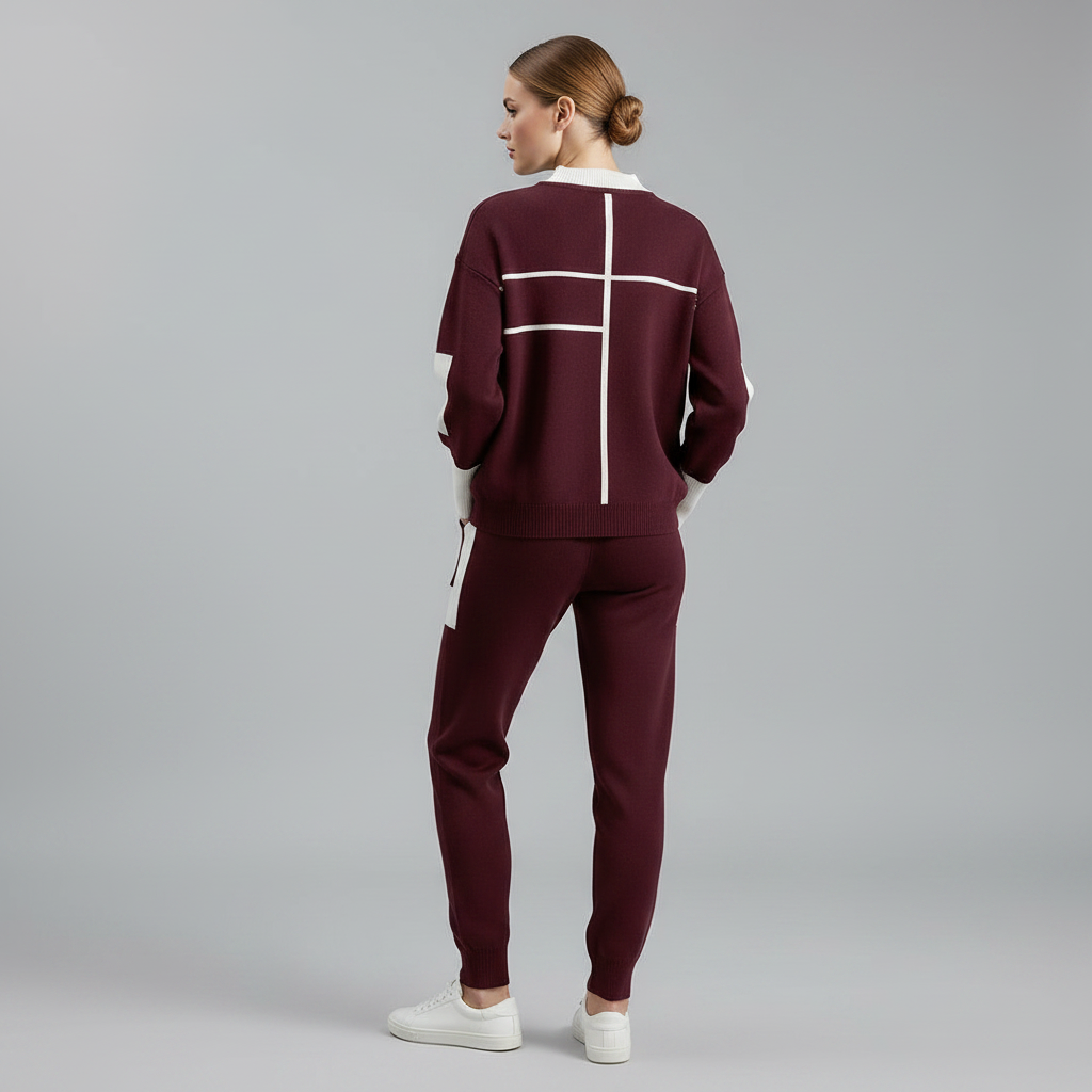 Breathable Two-Piece Active Wear Set | Sports and Lounge Outfit
