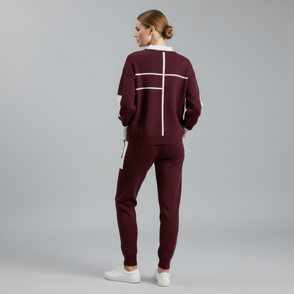 Breathable Two-Piece Active Wear Set | Sports and Lounge Outfit