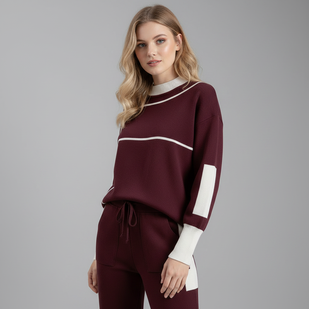 Breathable Two-Piece Active Wear Set | Sports and Lounge Outfit