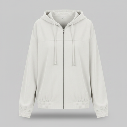 Casual Hooded Jacket with Zip for Men and Women
