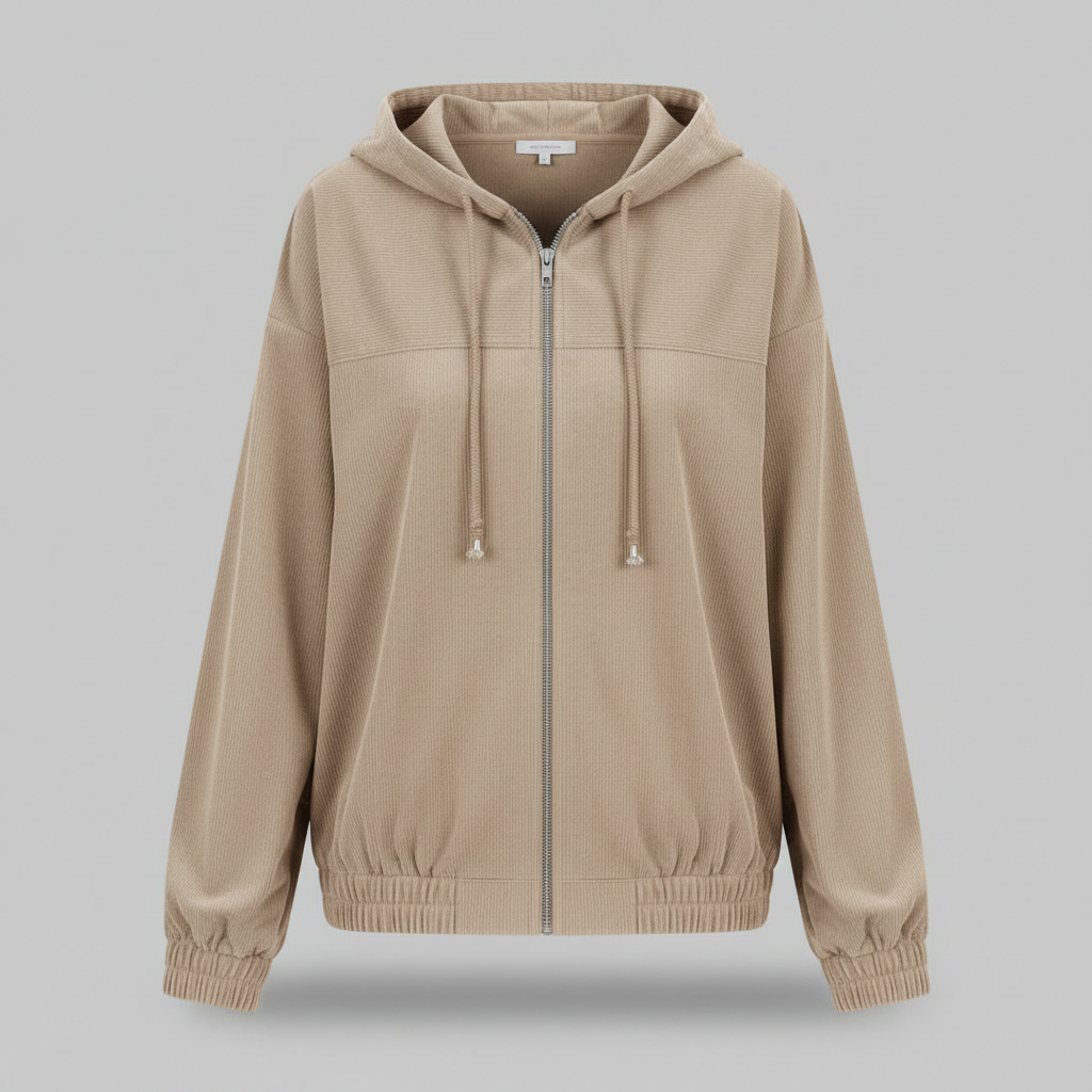 Casual Hooded Jacket with Zip for Men and Women
