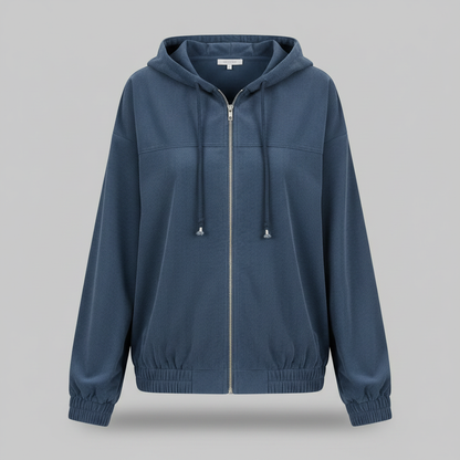 Casual Hooded Jacket with Zip for Men and Women