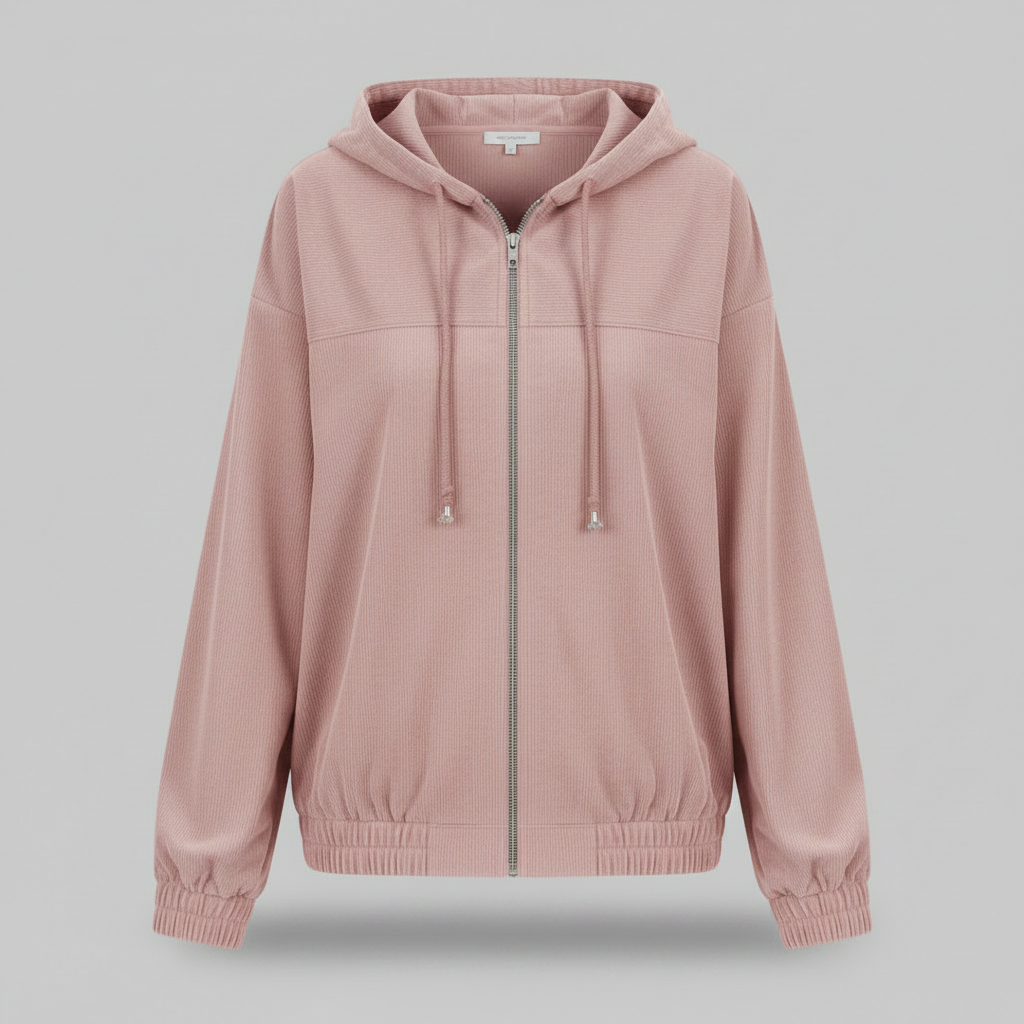 Casual Hooded Jacket with Zip for Men and Women