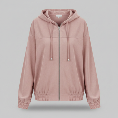 Casual Hooded Jacket with Zip for Men and Women