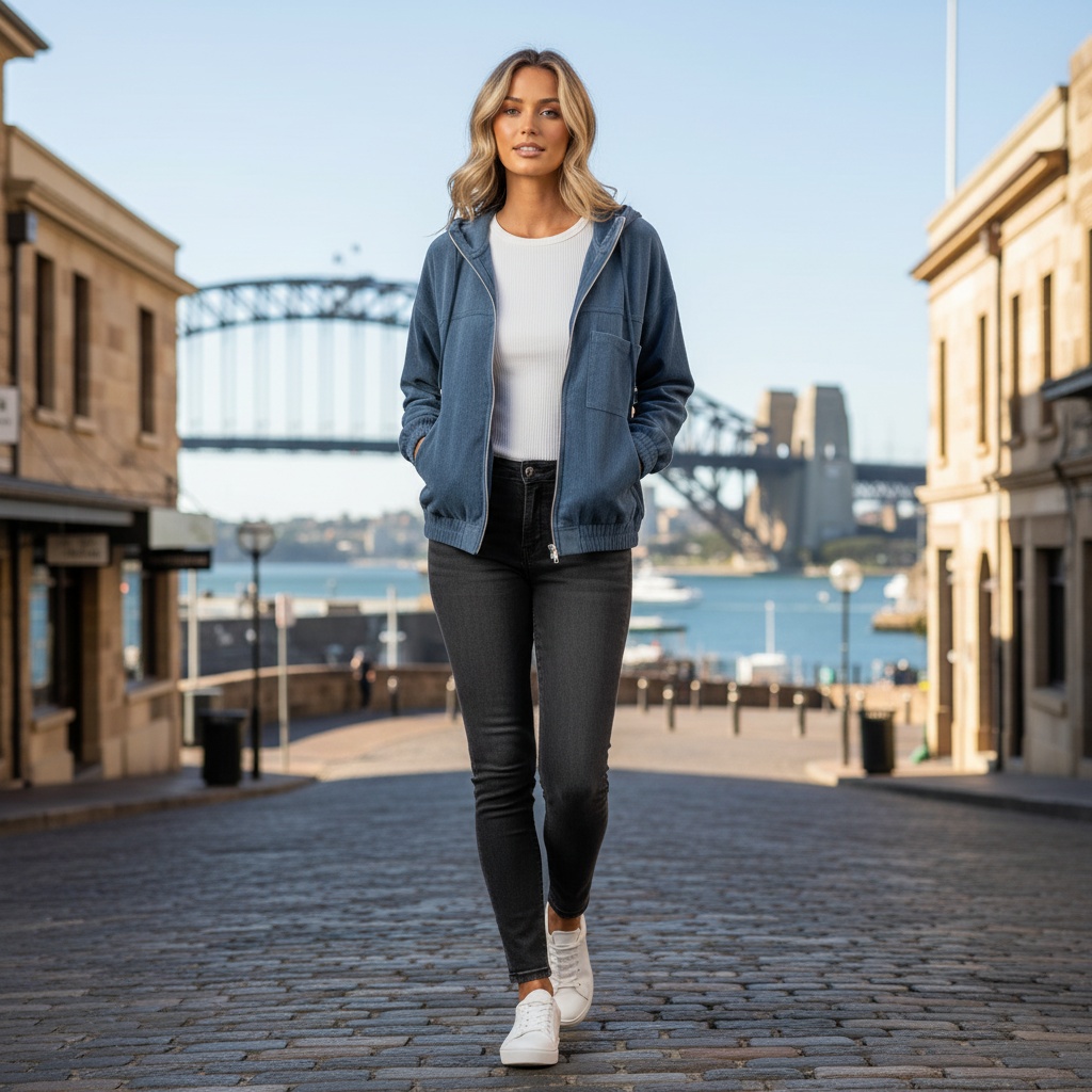 Casual Hooded Jacket with Zip for Men and Women