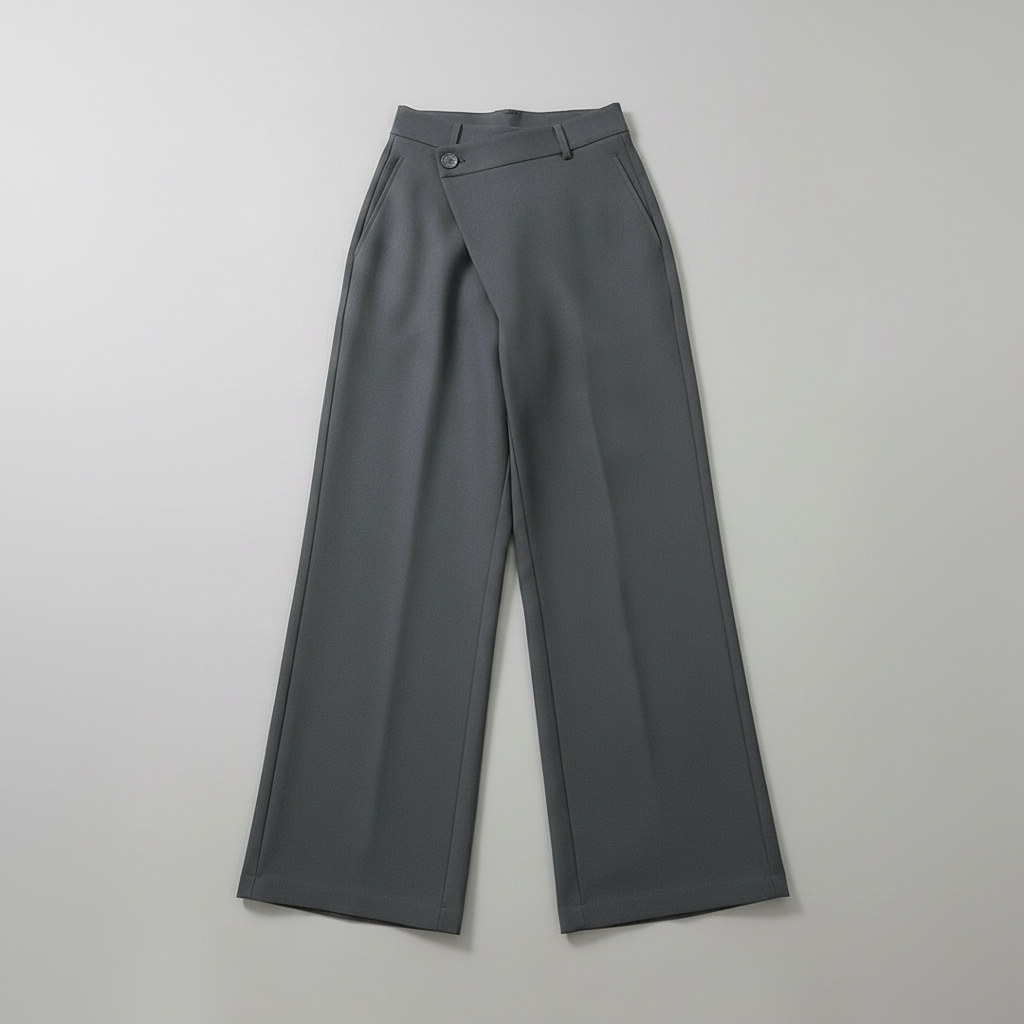 Emma | Women's Baggy Low Rise Jeans with Asymmetrical Waistband