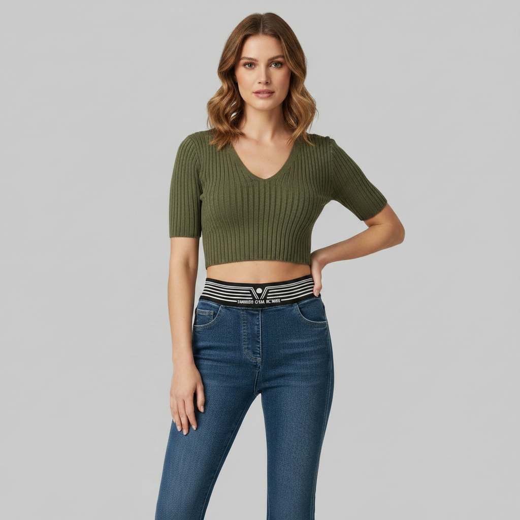 High-Waisted Slim Fit Flared Women's Jeans | Stylish Denim Pants