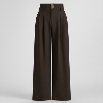 High-Waisted Wide Leg Trousers | Women's Elegant Pants