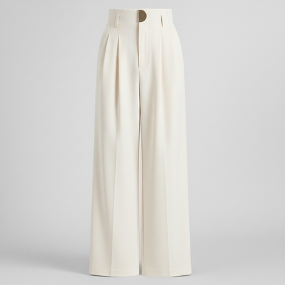 High-Waisted Wide Leg Trousers | Women's Elegant Pants