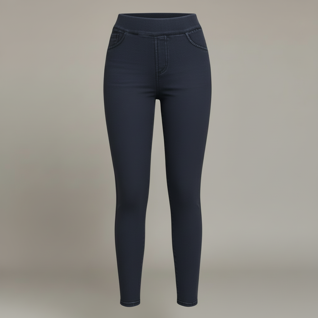 High Waisted Jeggings | Women's Stretch Denim Look Trousers