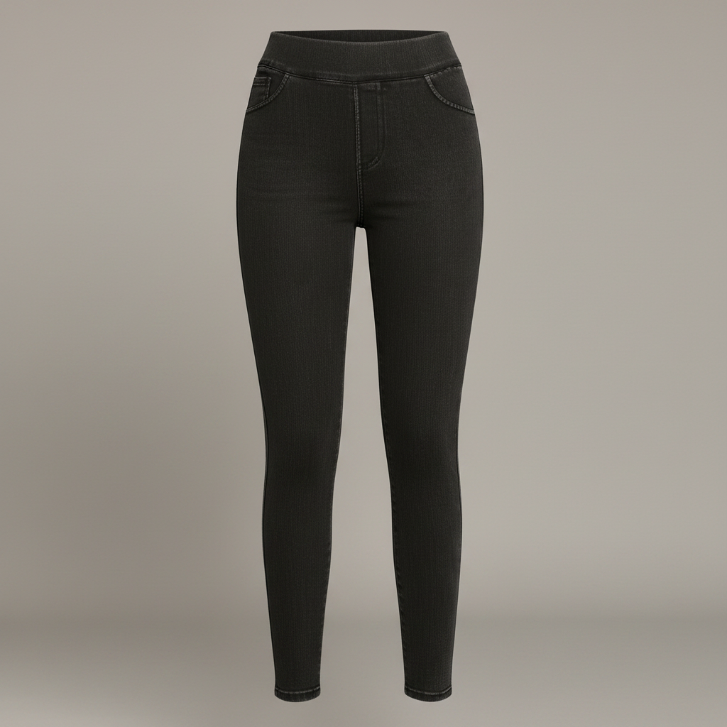 High Waisted Jeggings | Women's Stretch Denim Look Trousers