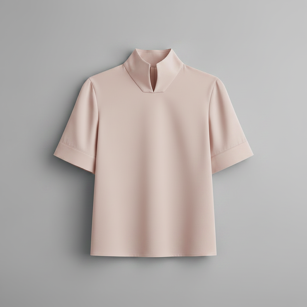 Stand Collar Blouse | Minimalist Structured Women's Top