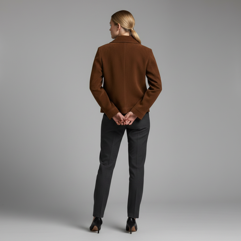 Women's Suede Zipper Pocket Short Jacket | Women's Jacket